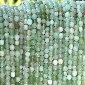 Australian Chrysoprase 5-6mm tiny nuggets natural gemstone beads 16" strand - Oz Beads 