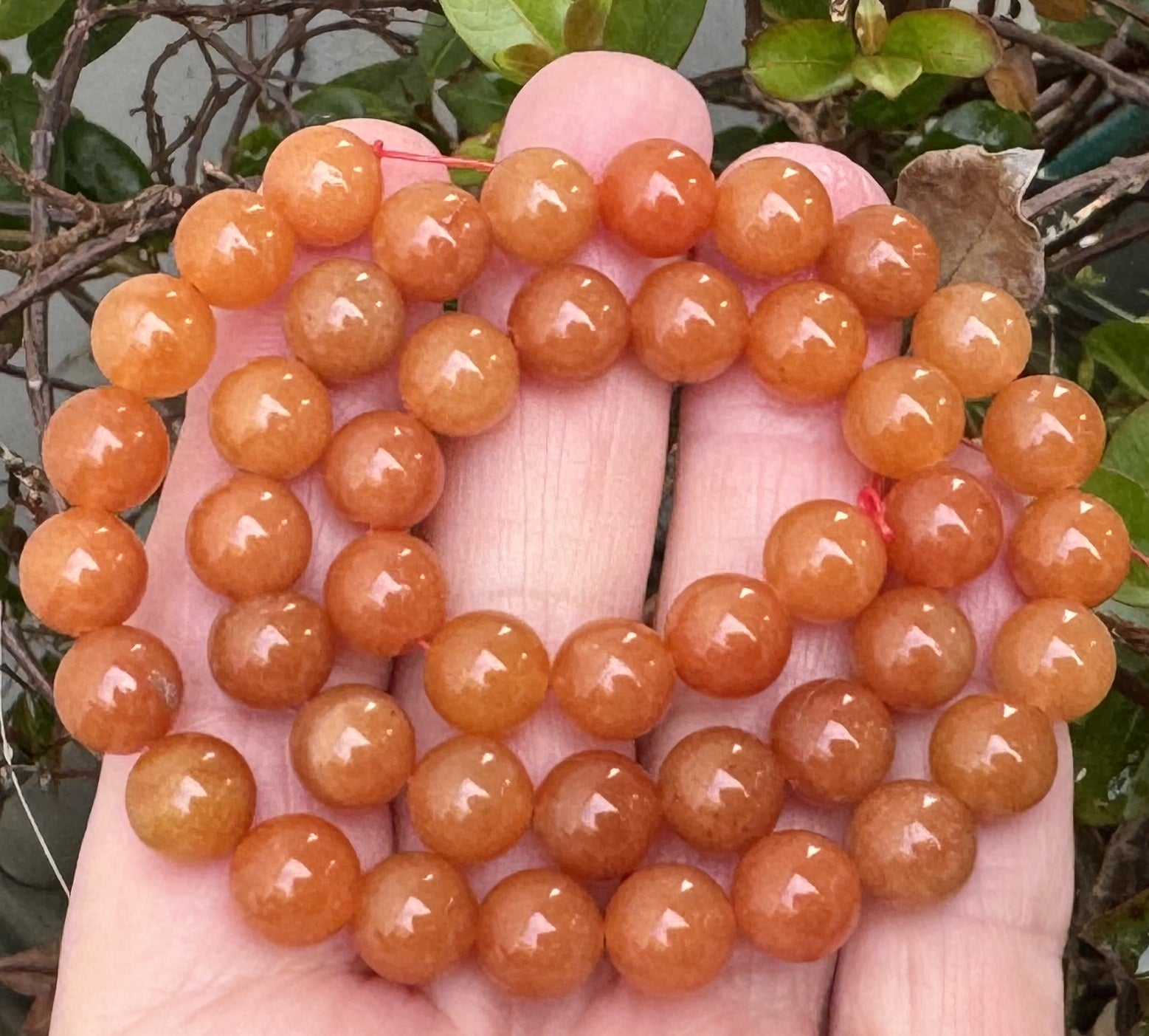 Red Aventurine 8mm round natural gemstone beads 15" strand