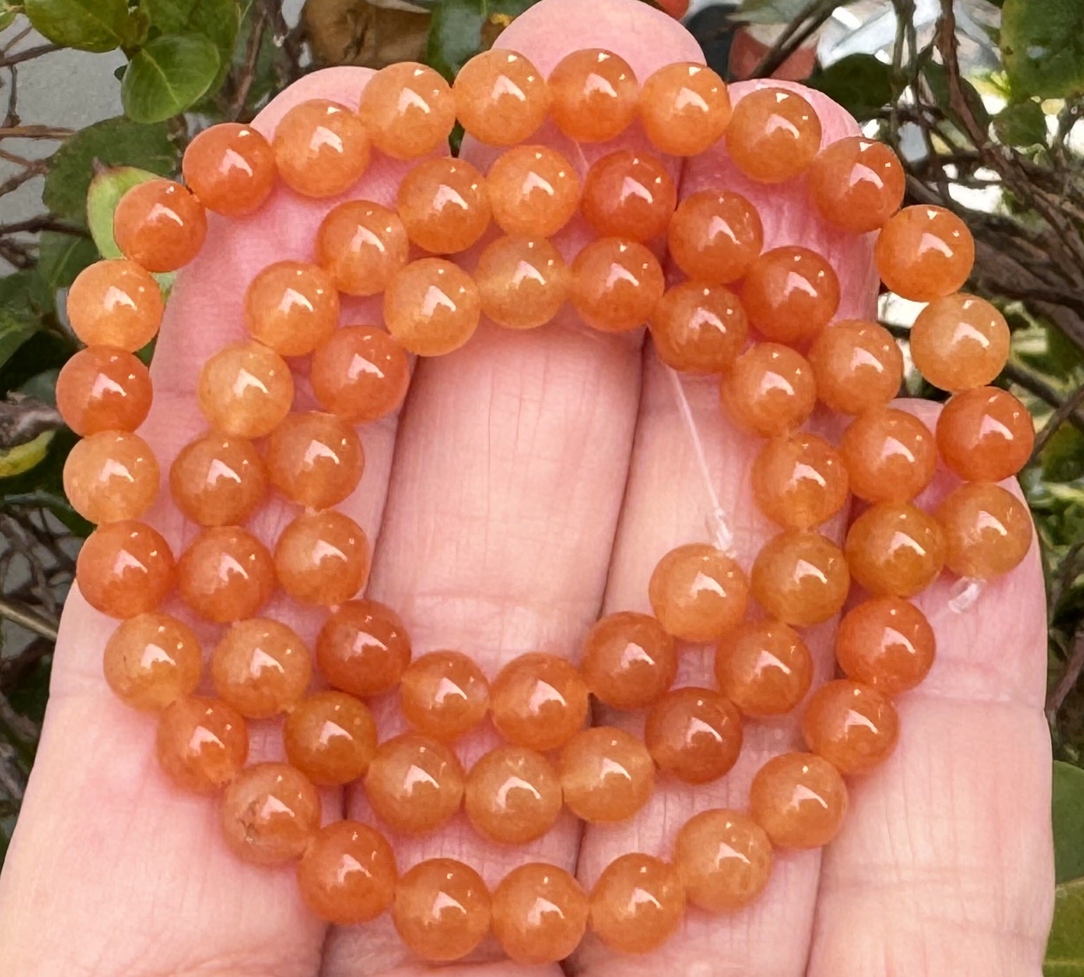 Red Aventurine 6mm round natural gemstone beads 15" strand