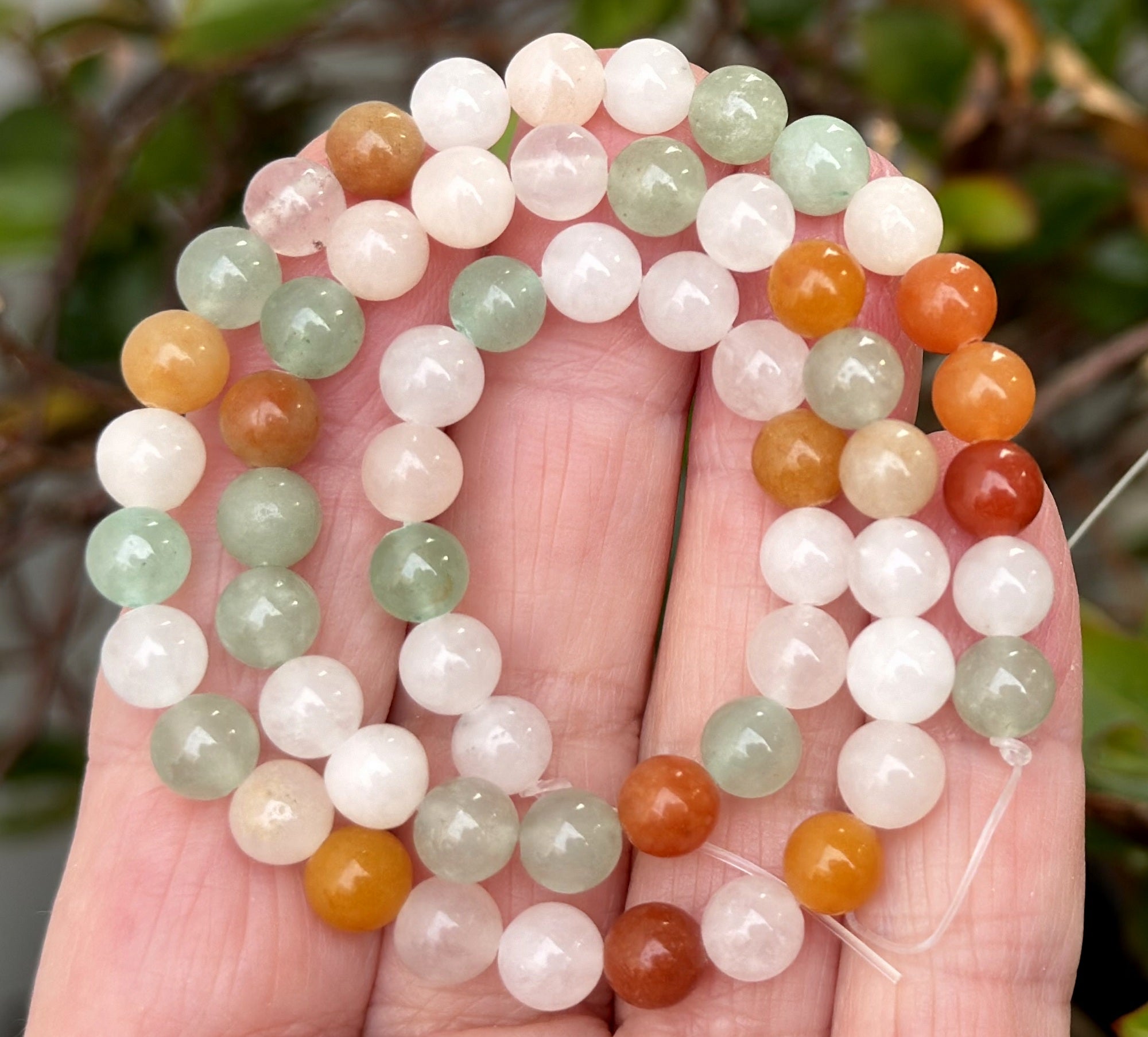 Mix Color Aventurine 6mm round natural gemstone beads 15" strand