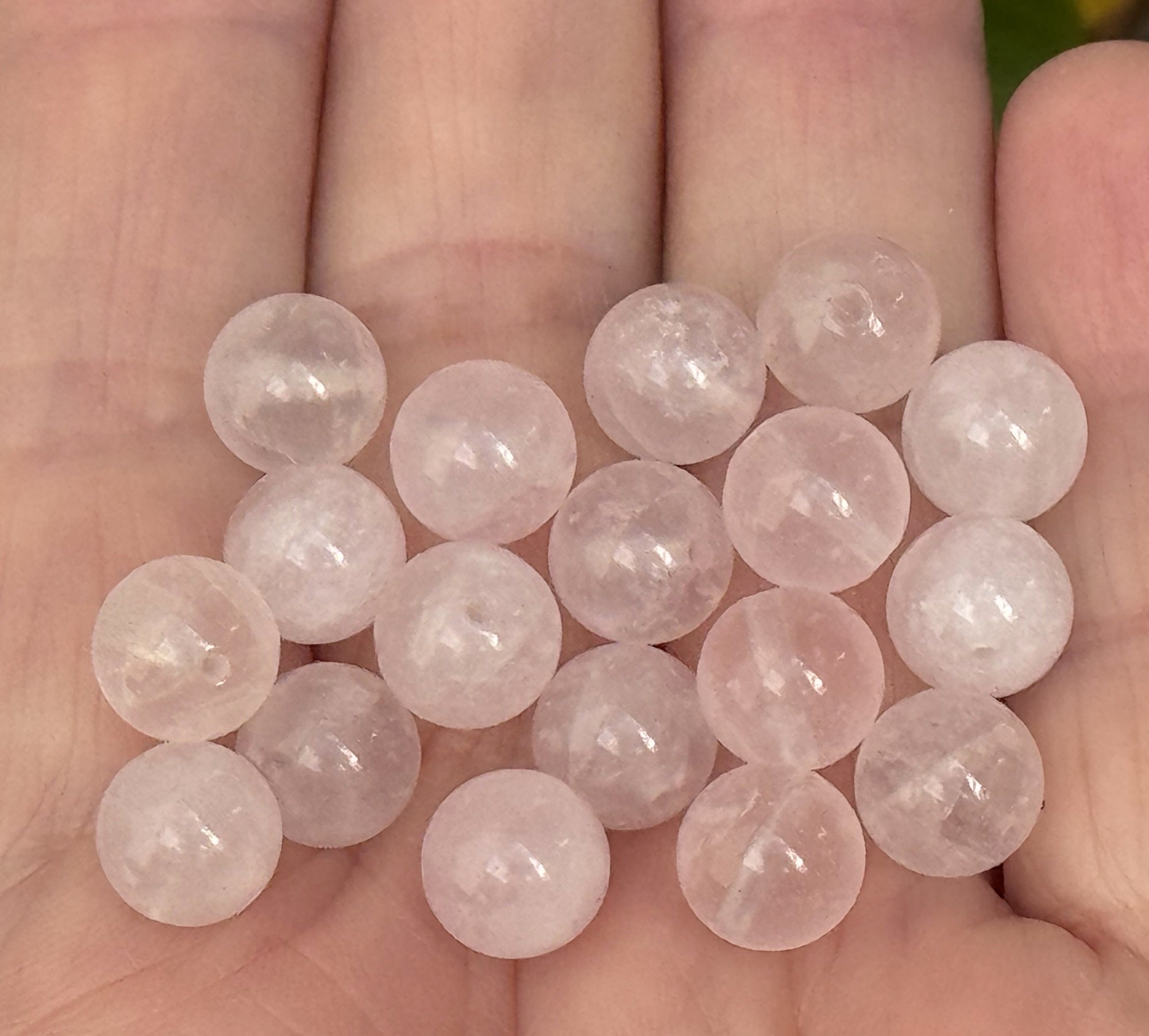 Madagascar Rose Quartz 8mm round natural gemstone beads 15.5" strand