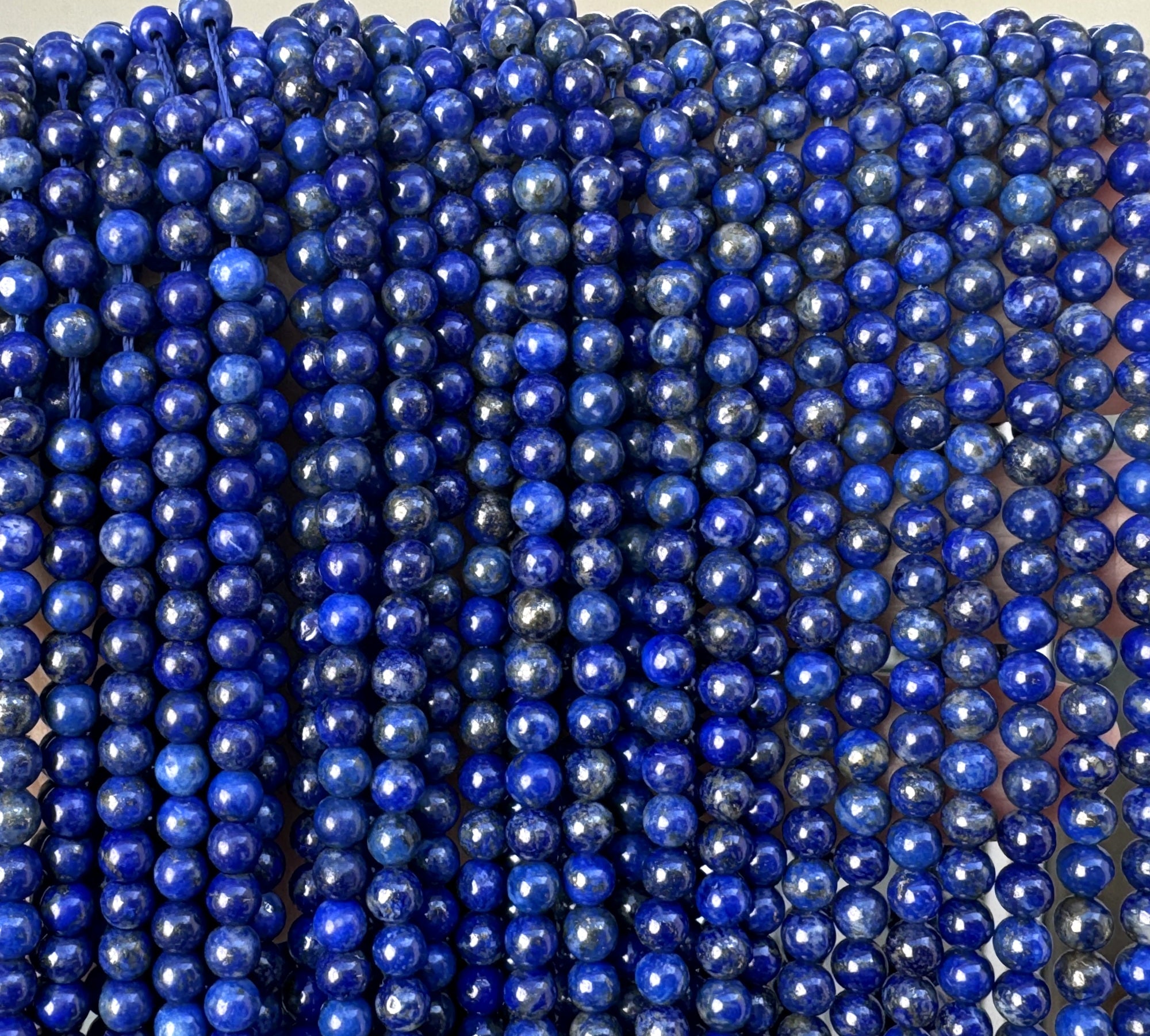 Lapis Lazuli 4mm round natural gemstone beads 16" strand