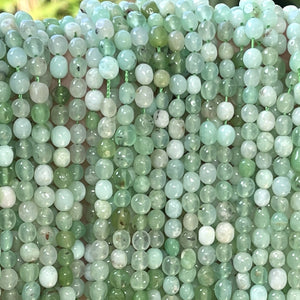 Chrysoprase 5-6mm tiny nuggets mint apple green natural gemstone beads 16" strand - Oz Beads 